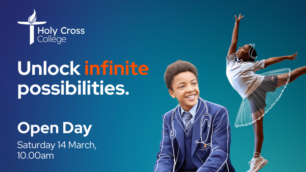 Holy Cross College's Open Day is on the 14 March 2026